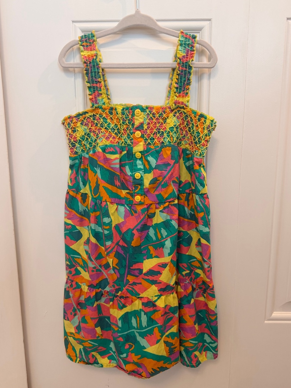 Cat & Jack Smoked Sun Dress - Girls Size S (6/7)